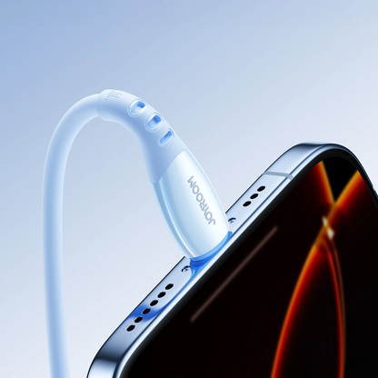 Καλώδιο Δεδομένων και Φόρτισης USB-C - Lightning Joyroom S-A59 Vibrant, 30W, 1.2m, Μπλε