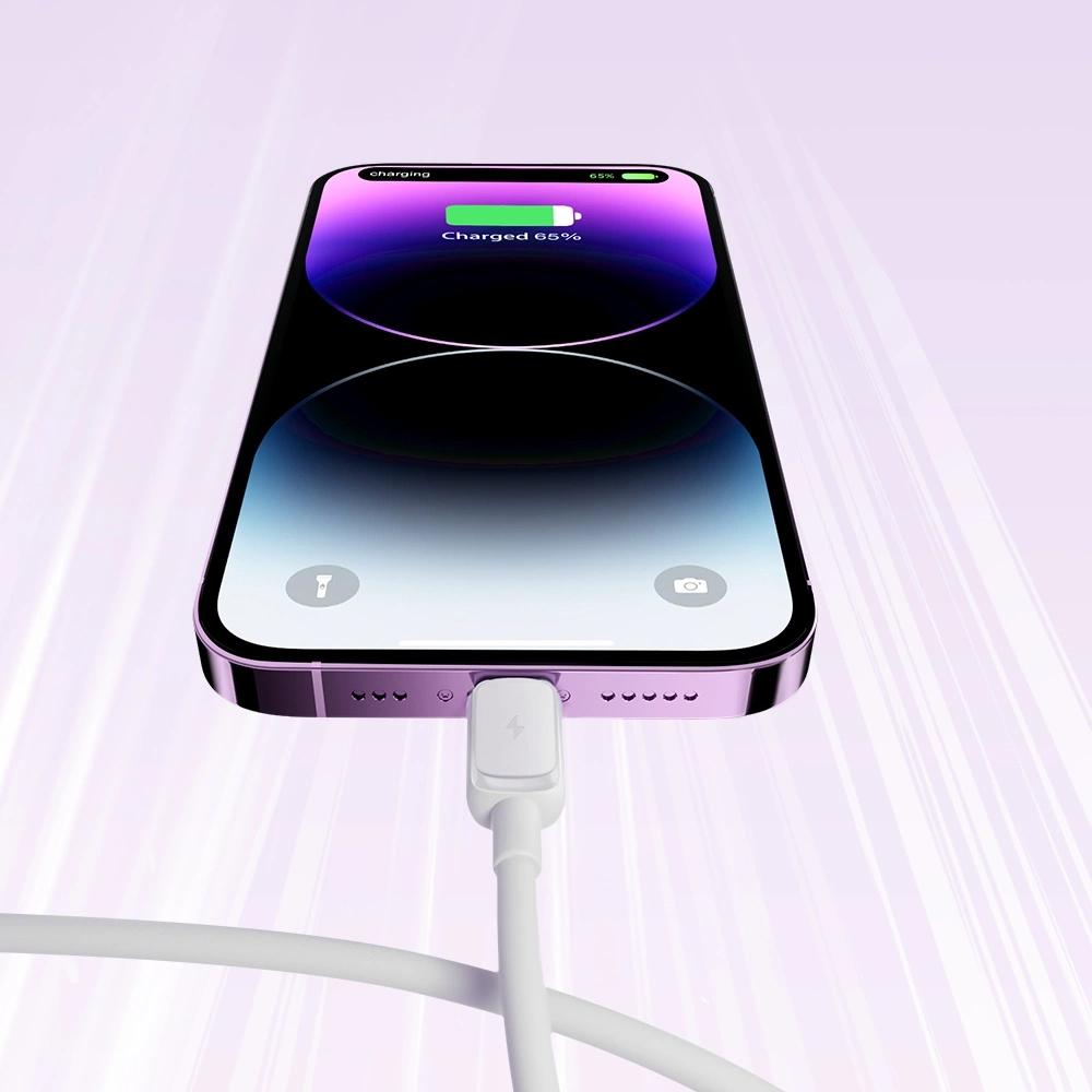 USB-A to Lightning Data and Charging Cable Joyroom S-A14, 18W, 1.2m, White