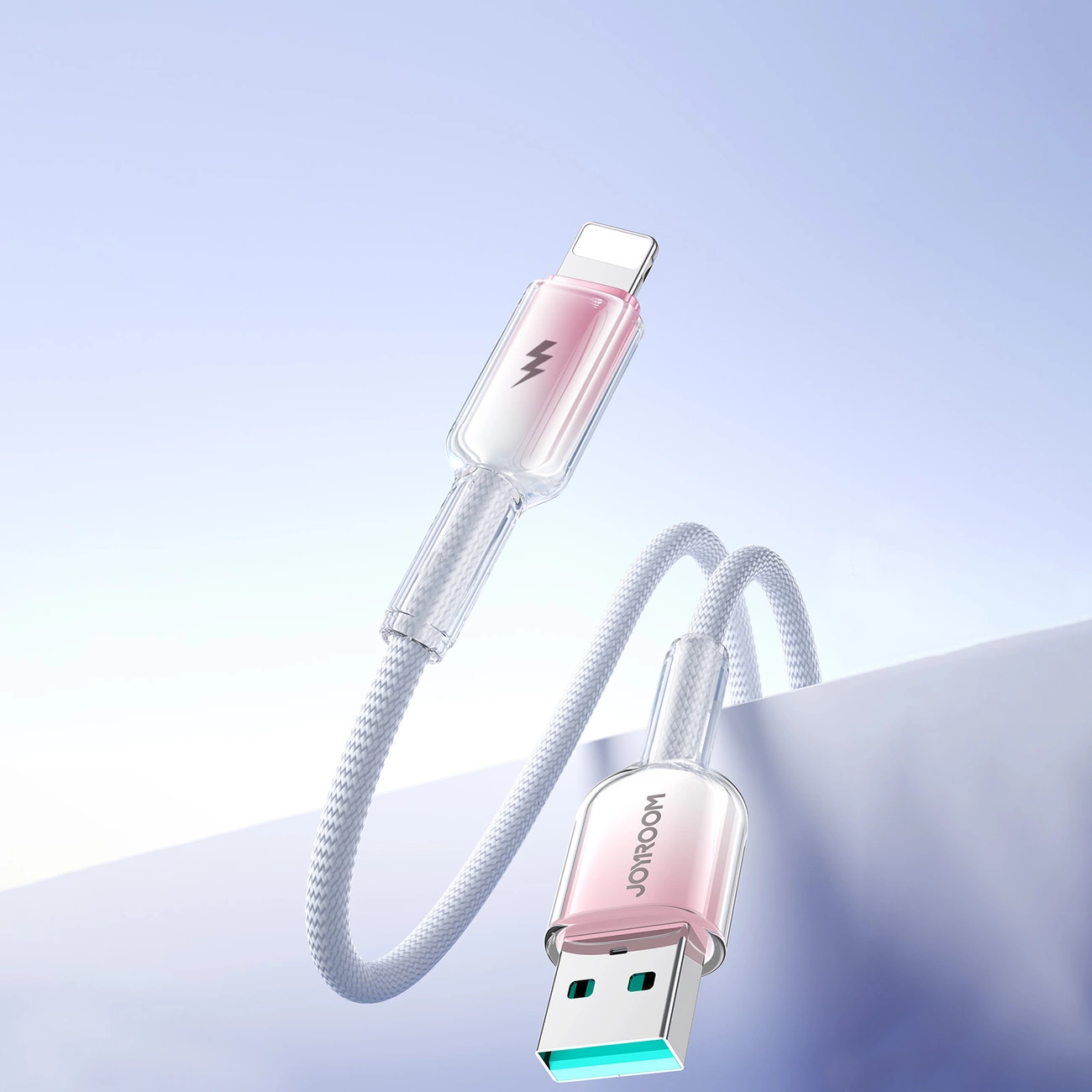 USB-A to Lightning Data and Charging Cable Joyroom S-A42, 18W, 1.2m, White