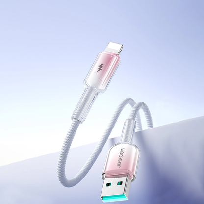 USB-A to Lightning Data and Charging Cable Joyroom S-A42, 18W, 1.2m, White
