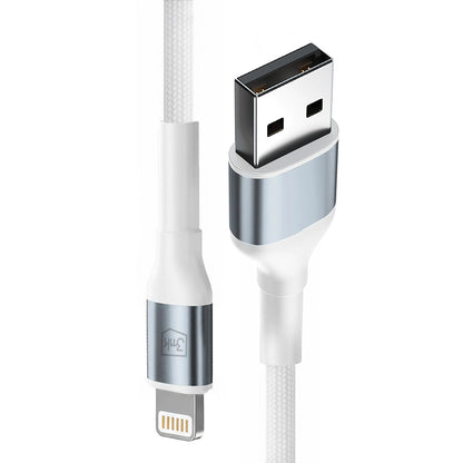 Καλώδιο Δεδομένων και Φόρτισης USB-A - Lightning 3MK Hyper N, 12W, 2m, Λευκό