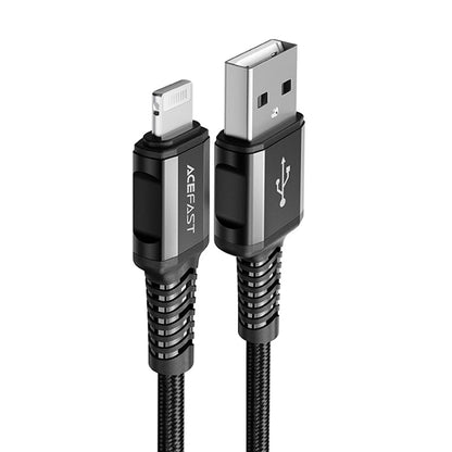 Καλώδιο Δεδομένων και Φόρτισης USB-A - Lightning Acefast C1-02, 18W, 1.2m, Μαύρο
