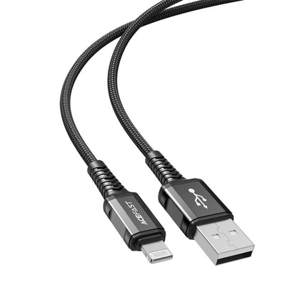Καλώδιο Δεδομένων και Φόρτισης USB-A - Lightning Acefast C1-02, 18W, 1.2m, Μαύρο