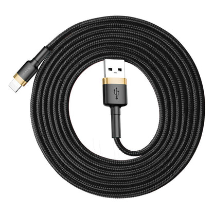 Καλώδιο Δεδομένων και Φόρτισης USB-A - Lightning Baseus Cafule, 18W, 2m, Χρυσό CALKLF-CV1