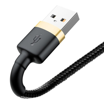 Καλώδιο Δεδομένων και Φόρτισης USB-A - Lightning Baseus Cafule, 18W, 2m, Χρυσό CALKLF-CV1