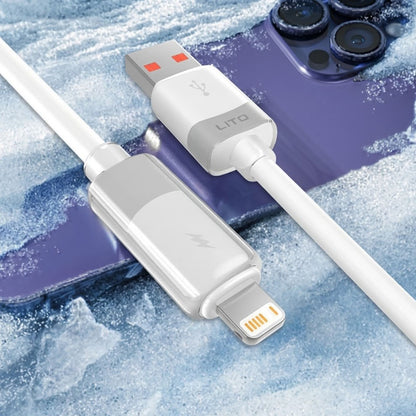 USB-A to Lightning Data and Charging Cable Lito LD07, 60W, 1m, White