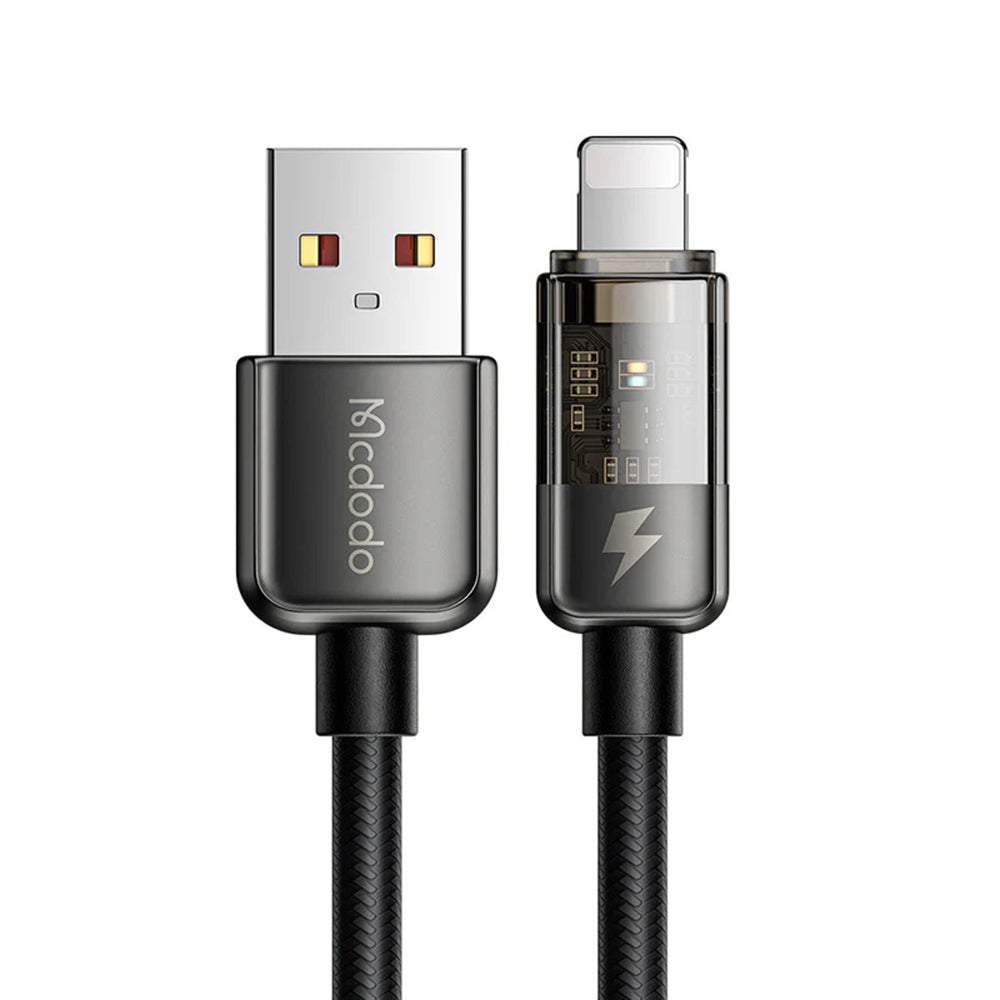 Καλώδιο Δεδομένων και Φόρτισης USB-A - Lightning McDodo CA-3140 Auto Power Off, 18W, 1.2m, Μαύρο
