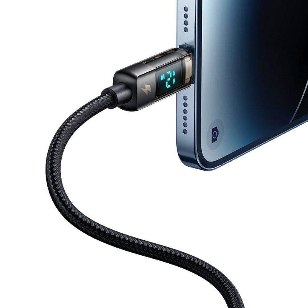 Καλώδιο Δεδομένων και Φόρτισης USB-A - Lightning McDodo CA-3620 Οθόνη Αυτόματης Διακοπής Ρεύματος, 18W, 1.2m, Μαύρο