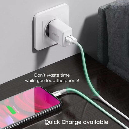 UGREEN 80823 USB-A to Lightning Data and Charging Cable, 18W, 2m, Black