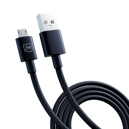Καλώδιο Δεδομένων και Φόρτισης USB-A - microUSB 3MK Hyper, 18W, 1.2m, Μαύρο