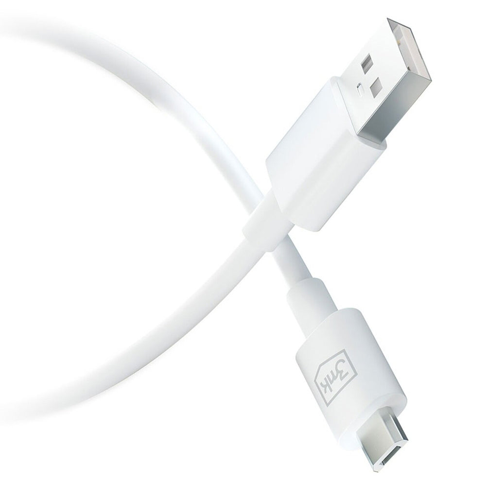 Καλώδιο Δεδομένων και Φόρτισης USB-A - microUSB 3MK Hyper, 18W, 1.2m, Μαύρο