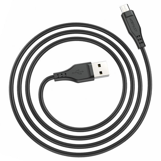 Καλώδιο Δεδομένων και Φόρτισης USB-A - microUSB Acefast C3-09, 18W, 1.2m, Λευκό