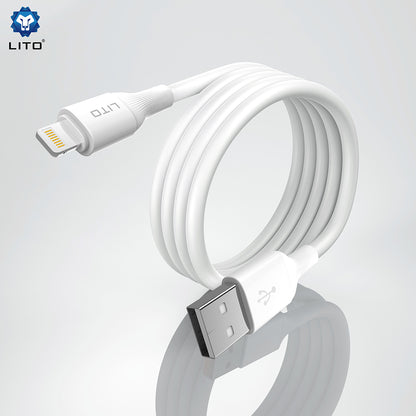 Καλώδιο Δεδομένων και Φόρτισης USB-A - microUSB Lito LD06V, 18W, 1m, Μαύρο