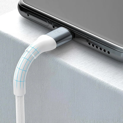 Καλώδιο Δεδομένων και Φόρτισης USB-A - USB-C 3MK Hyper N, 18W, 1m, Λευκό