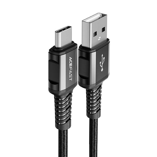 Καλώδιο Δεδομένων και Φόρτισης USB-A - USB-C Acefast C1-04, 18W, 1.2m, Μαύρο