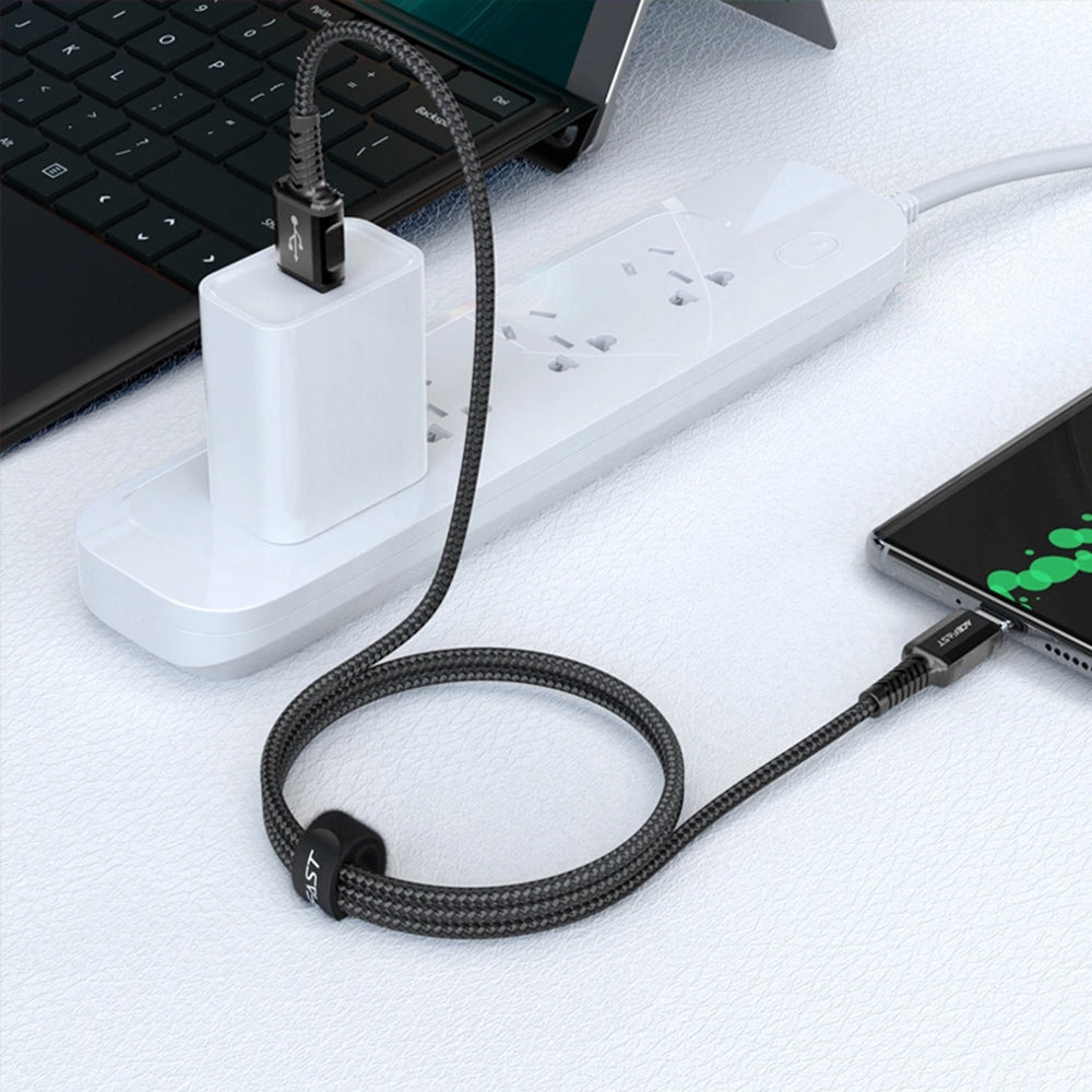 Καλώδιο Δεδομένων και Φόρτισης USB-A - USB-C Acefast C1-04, 18W, 1.2m, Μαύρο