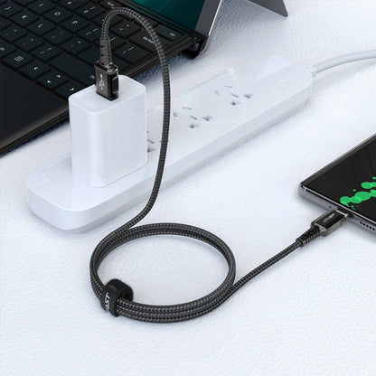 Καλώδιο Δεδομένων και Φόρτισης USB-A - USB-C Acefast C1-04, 18W, 1.2m, Μαύρο