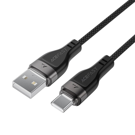 Καλώδιο Δεδομένων και Φόρτισης USB-A - USB-C Acefast C11-04, 18W, 1.2m, Μαύρο