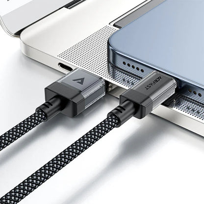USB-A to USB-C Data and Charging Cable Acefast C12-04, 18W, 1.2m, Black