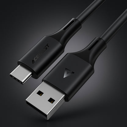 USB-A to USB-C Data and Charging Cable Acefast C17-04, 18W, 1.2m, Black