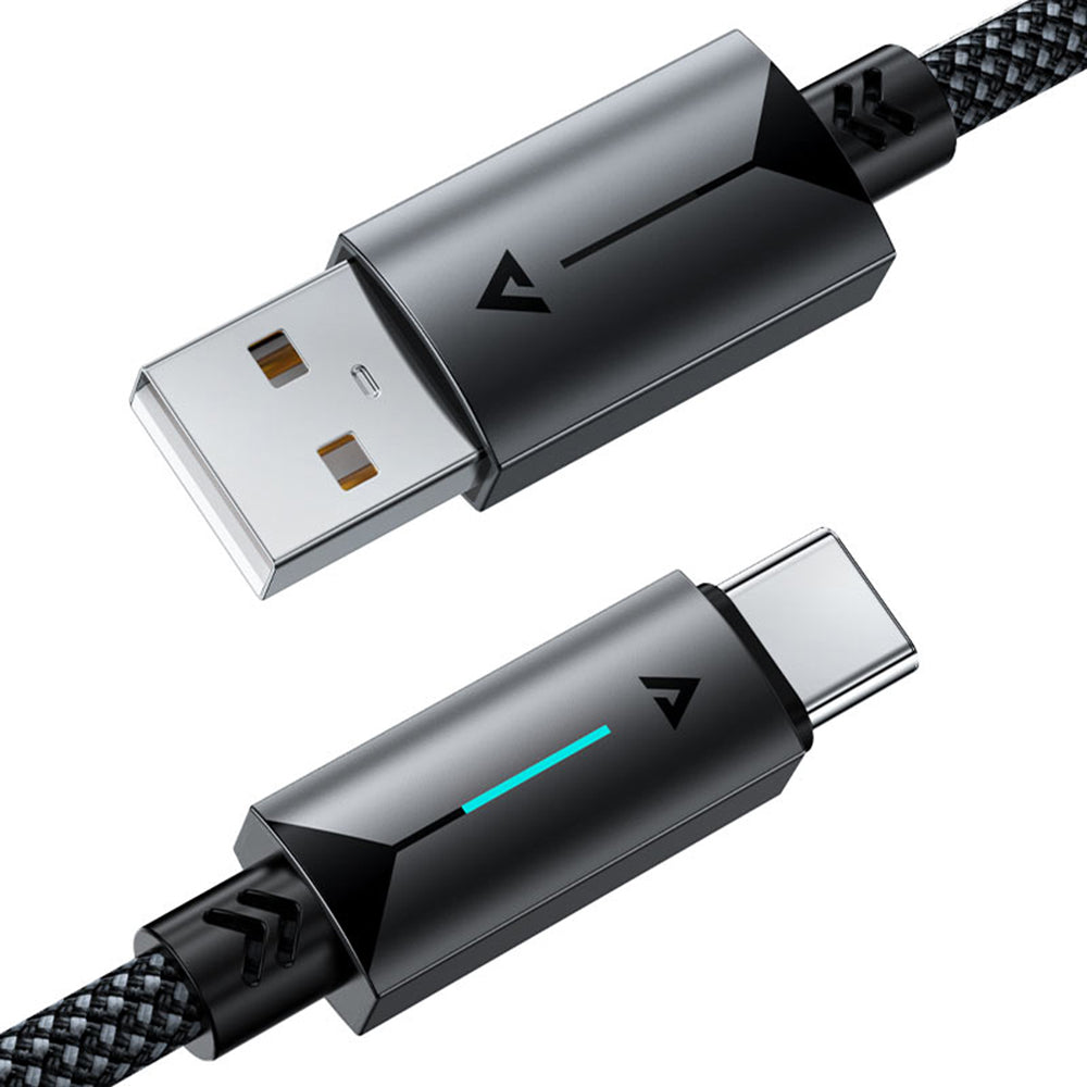 Καλώδιο Δεδομένων και Φόρτισης USB-A - USB-C Acefast C19-04, 18W, 1.2m, Μαύρο