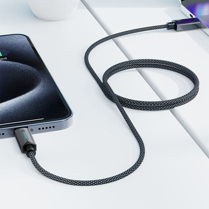 Καλώδιο Δεδομένων και Φόρτισης USB-A - USB-C Acefast C19-04, 18W, 1.2m, Μαύρο