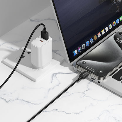 Καλώδιο Δεδομένων και Φόρτισης USB-A - USB-C Borofone BX120 Placer, 18W, 1m, Μαύρο
