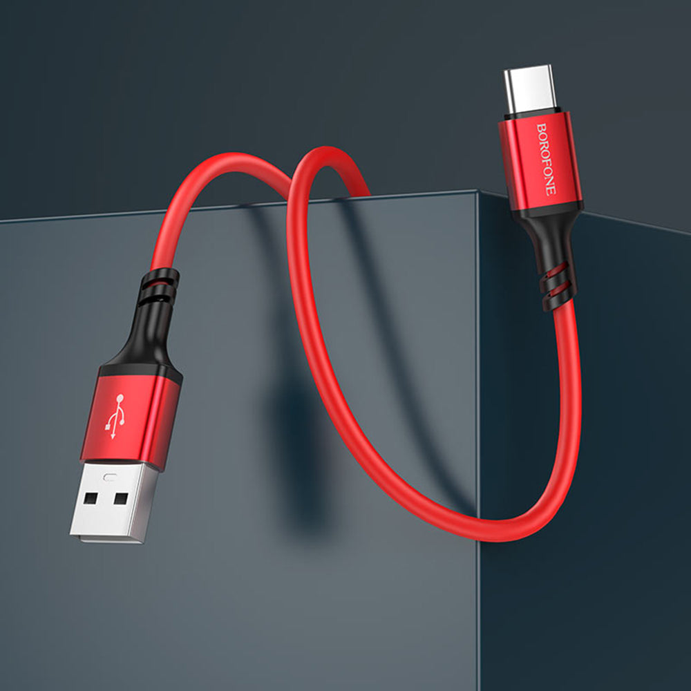 Καλώδιο Δεδομένων και Φόρτισης USB-A - USB-C Borofone BX83, 18W, 1m, Μαύρο