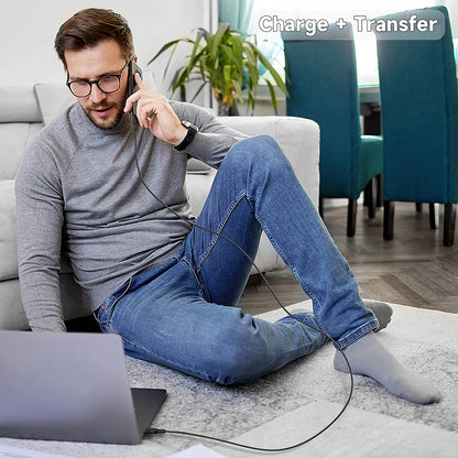 USB-A to USB-C Data and Charging Cable Lito LD14, 60W, 1m, Black