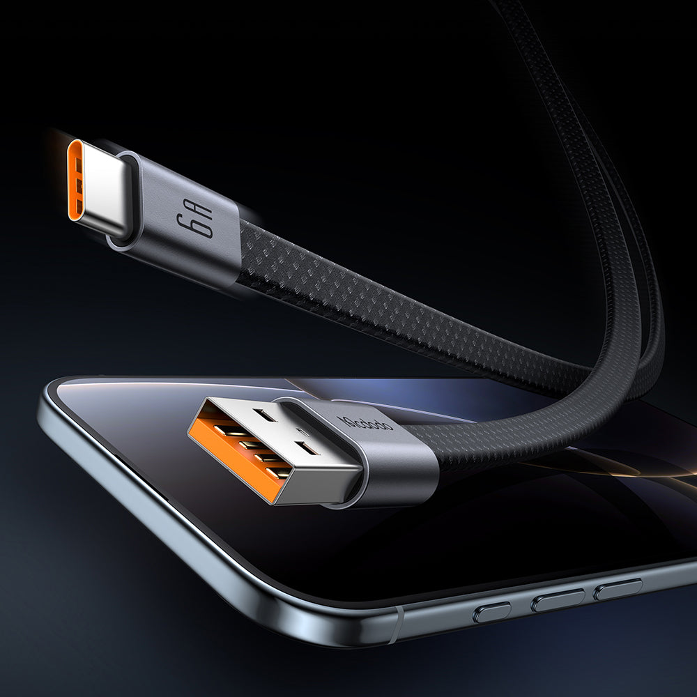 USB-A to USB-C Data and Charging Cable McDodo CA-1200, 60W, 1m, Black