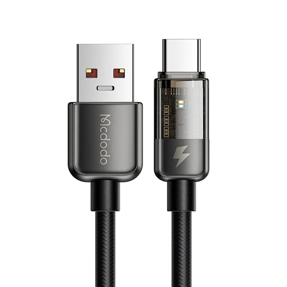 Καλώδιο Δεδομένων και Φόρτισης USB-A - USB-C McDodo CA-3150 Auto Power Off, 100W, 1.2m, Μαύρο