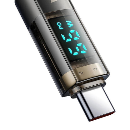 Καλώδιο Δεδομένων και Φόρτισης USB-A - USB-C McDodo CA-3630 Οθόνη Αυτόματης Διακοπής Ενέργειας, 66W, 1.2m, Μαύρο