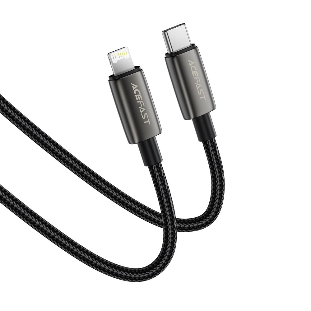 USB-C to Lightning Data and Charging Cable Acefast C23-01, 30W, 1.2m, Black