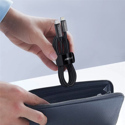 USB-C to Lightning Data and Charging Cable Acefast C23-01, 30W, 1.2m, Black