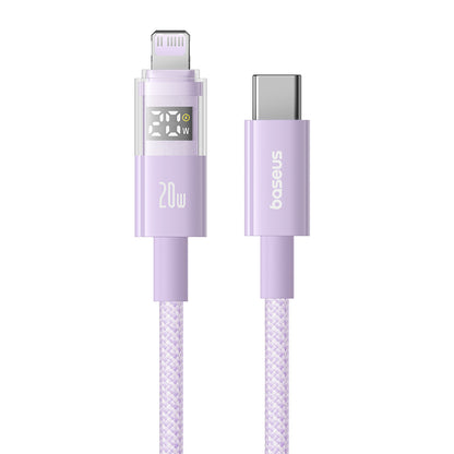 Καλώδιο Δεδομένων και Φόρτισης USB-C - Lightning Baseus Display 2, 20W, 2m, Μωβ P10382703511-01