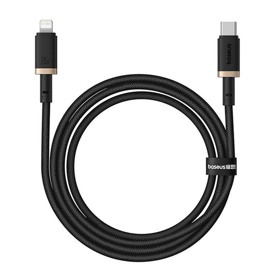 Καλώδιο Δεδομένων και Φόρτισης USB-C - Lightning Baseus Dura Series, 20W, 1m, Χρυσό Μαύρο P10377800U01-03