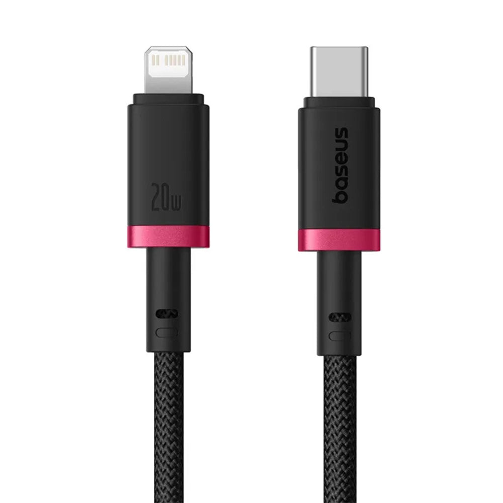 Καλώδιο Δεδομένων και Φόρτισης USB-C - Lightning Baseus Dura Series, 20W, 2m, Κόκκινο Μαύρο E0420802