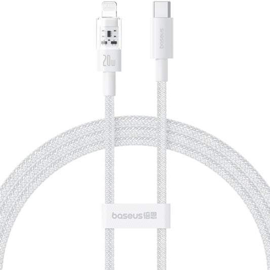 Καλώδιο Δεδομένων και Φόρτισης USB-C - Lightning Baseus Gem, 20W, 2m, Λευκό P10373001211-01