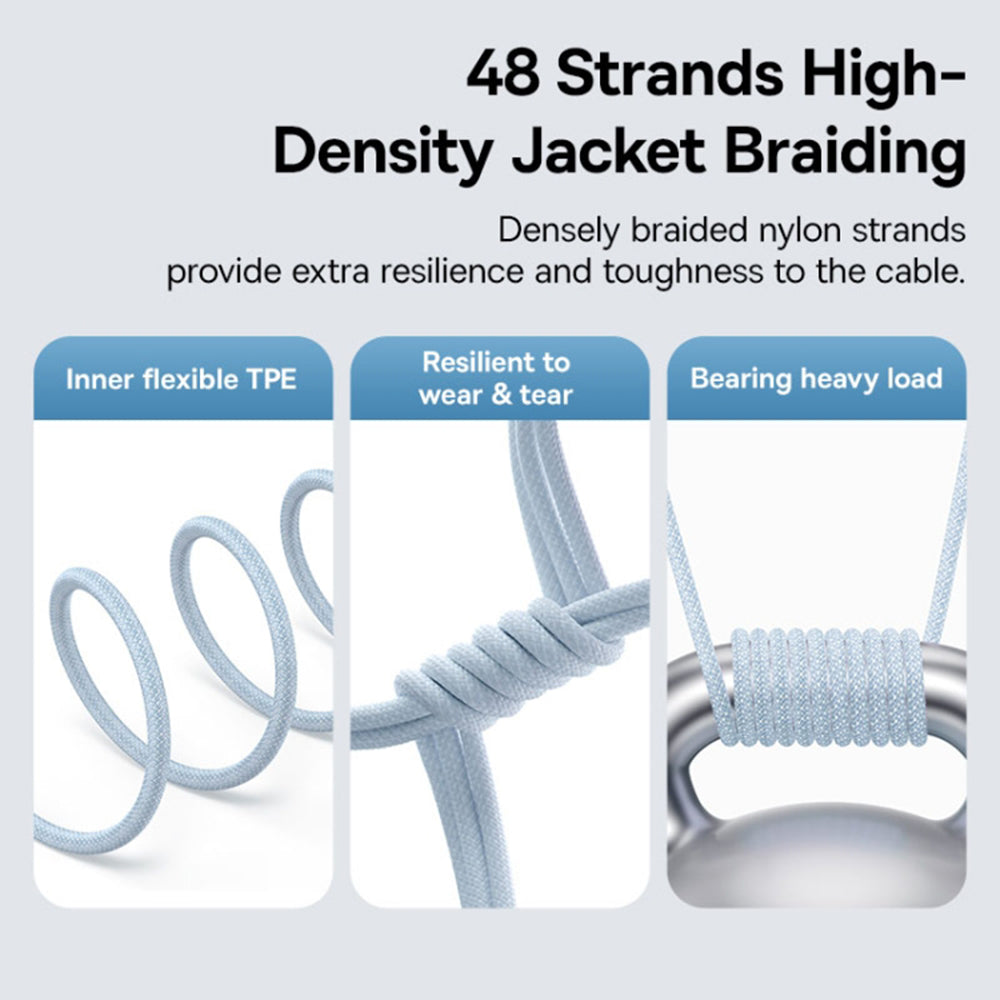 Καλώδιο Δεδομένων και Φόρτισης USB-C - Lightning Baseus Gem, 20W, 2m, Μπλε P10373001311-01