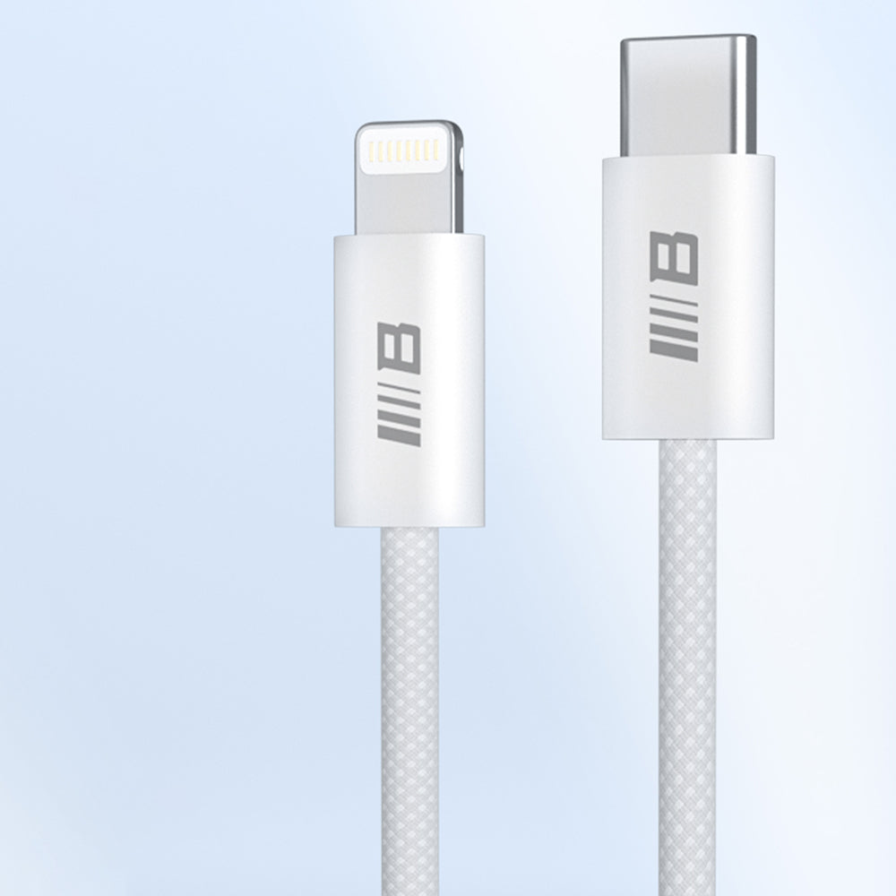 Καλώδιο Δεδομένων και Φόρτισης USB-C - Lightning Blueo, 20W, 2m, Λευκό