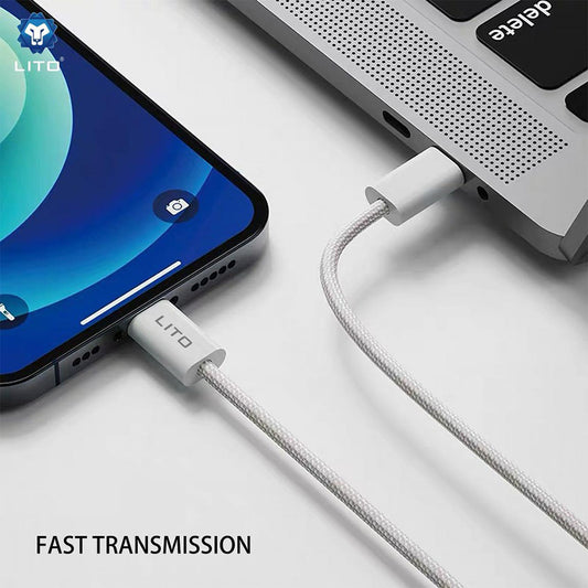 Καλώδιο Δεδομένων και Φόρτισης USB-C - Lightning Lito LD04CL, 27W, 2m, Λευκό