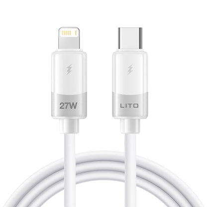 Καλώδιο Δεδομένων και Φόρτισης USB-C - Lightning Lito LD07, 27W, 1m, Λευκό