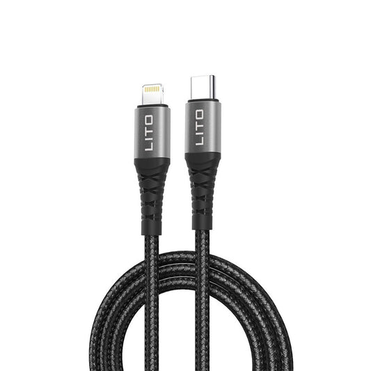 Καλώδιο Δεδομένων και Φόρτισης USB-C - Lightning Lito LD08CL, 27W, 1m, Μαύρο