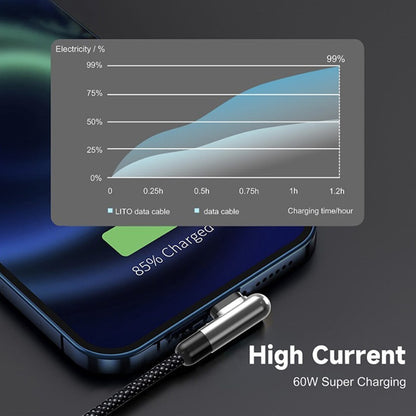 Καλώδιο Δεδομένων και Φόρτισης USB-C - Lightning Lito LD13CL, 30W, 1μ, Μαύρο