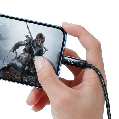 USB-C to Lightning McDodo CA-5210 Bat Display Data and Charging Cable, 36W, 1.2m, Black
