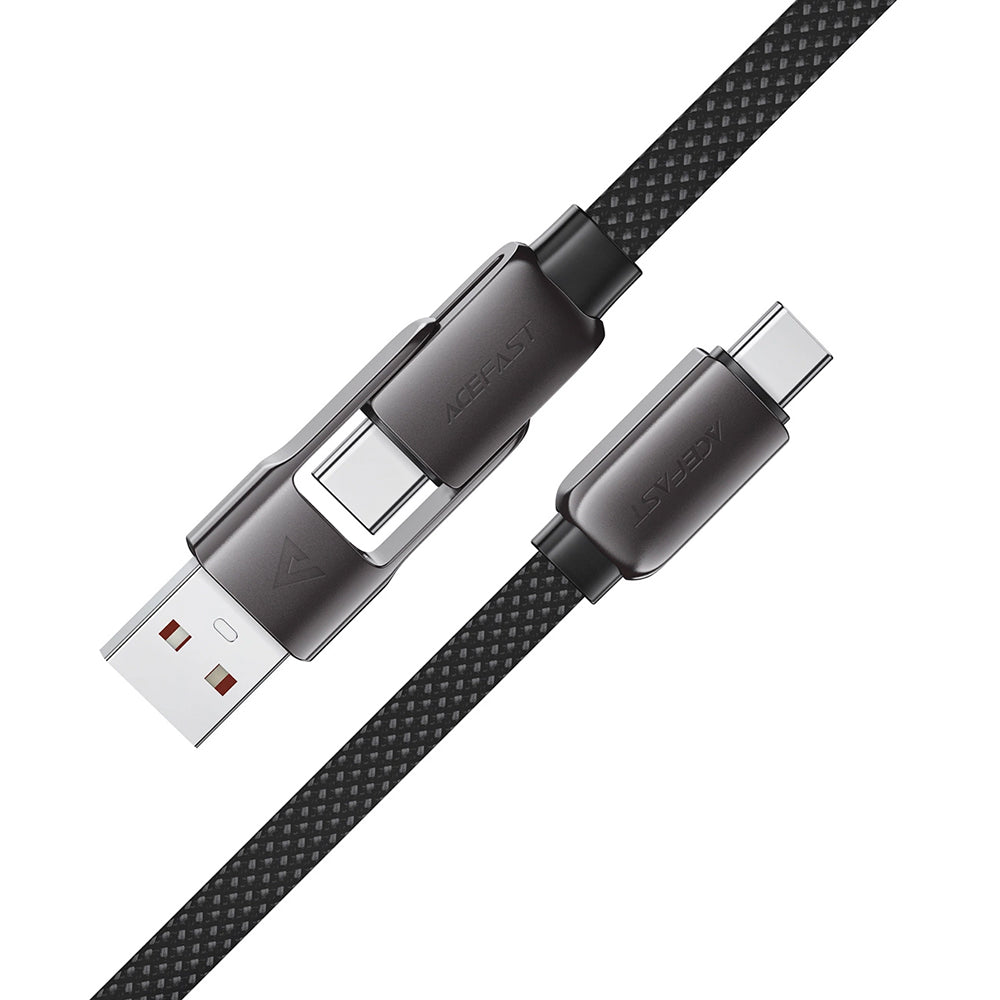 USB-C Data and Charging Cable - USB-A / USB-C Acefast C13-04, 60W, 1.2m, Black