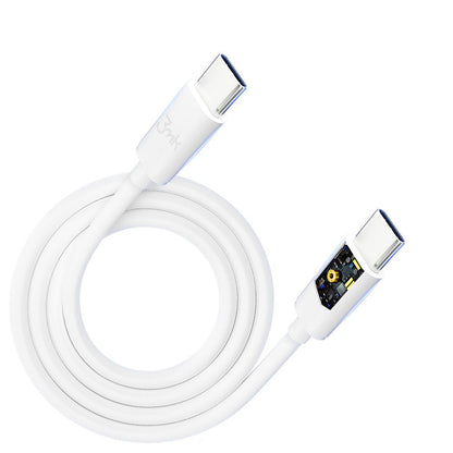 Καλώδιο Δεδομένων και Φόρτισης USB-C - USB-C 3MK Hyper, 100W, 2m, Λευκό