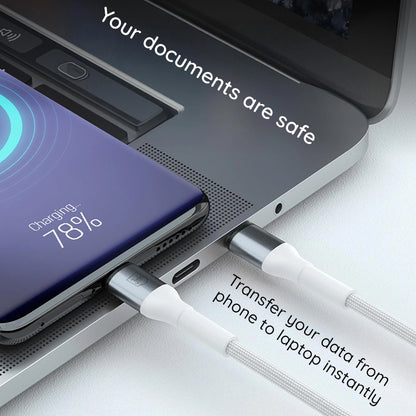 Καλώδιο Δεδομένων και Φόρτισης USB-C - USB-C 3MK Hyper Thunderbolt 4, 240W, 1m, Μαύρο