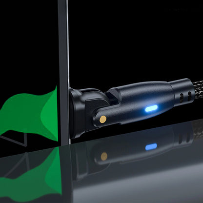 Καλώδιο Δεδομένων και Φόρτισης USB-C - USB-C 3MK Hyper N Angled, 60W, 2m, Μαύρο