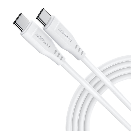 Καλώδιο Δεδομένων και Φόρτισης USB-C - USB-C Acefast C3-03, 60W, 1.2m, Λευκό